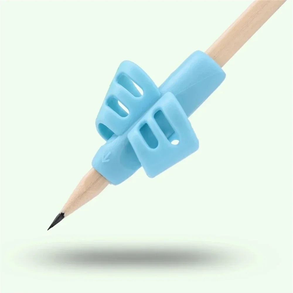 4-Pack Ergonomic Pen Grip Correctors – Five-Finger Posture Trainer for Kids Learning to Write (Mixed Colours)