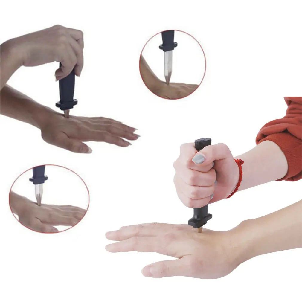 Plastic Retractable Trick Dagger – Disappearing Blade Prank Prop for Halloween Costumes & Party Fun (Ages 14+)