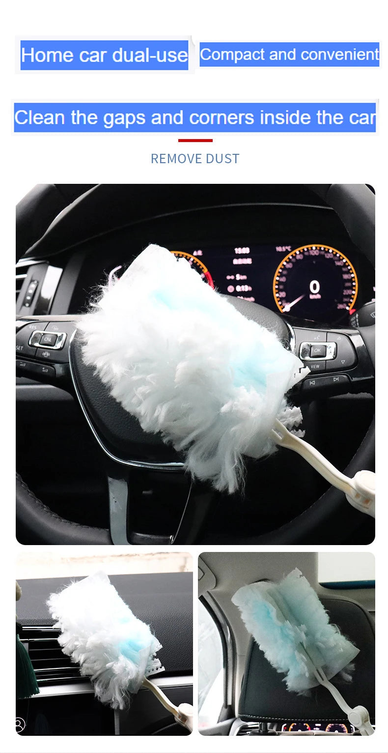 10-Count Disposable Duster Refills Compatible with Swiffer Dusters