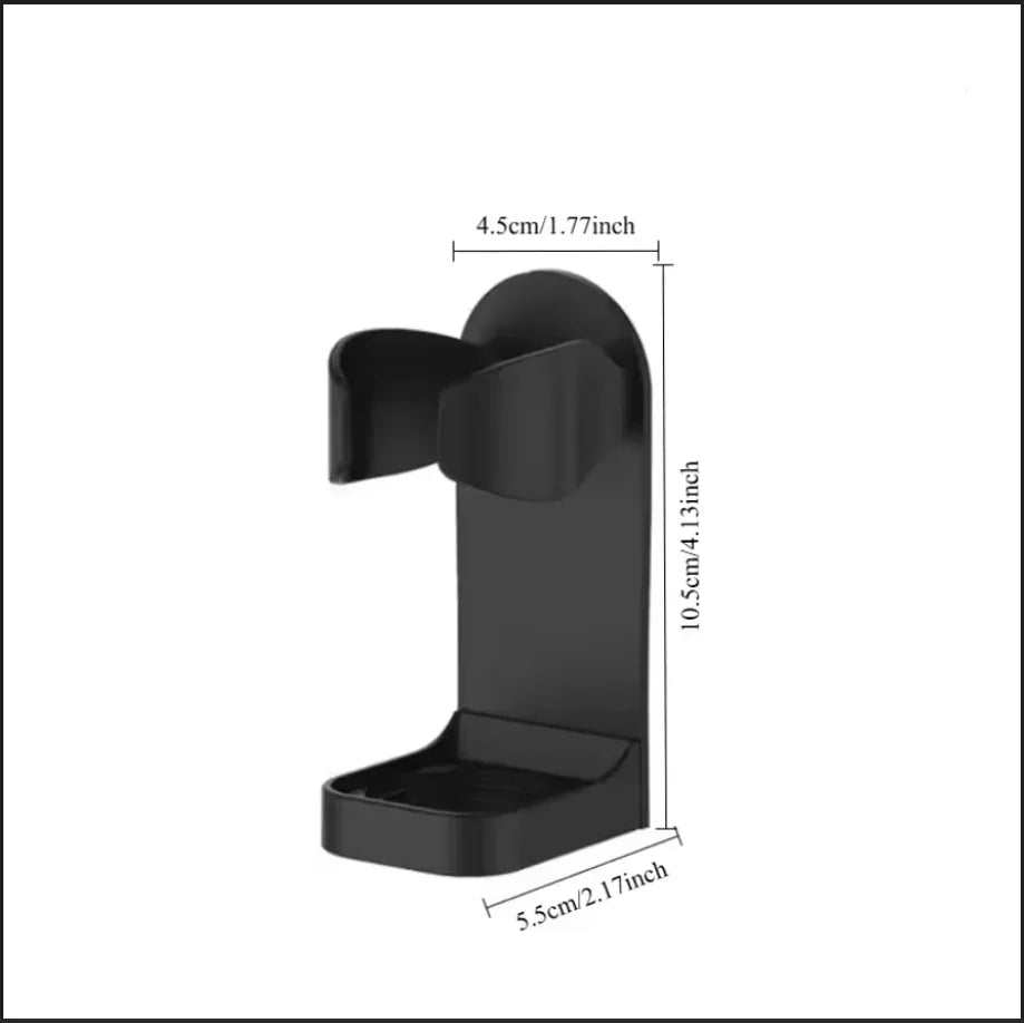 1Pcs Self Adhesive Razor Holder Punch-Free Wall Mounted Shaver Organizer Traceless Storage Rack for Toothbrush & Electric Shaver
