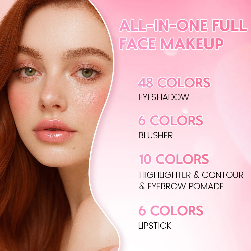 5-Layer All-in-One Makeup Book Palette – Complete Face & Eye Kit