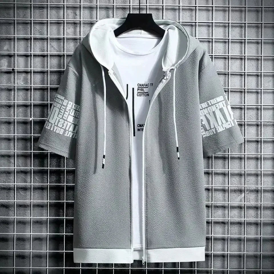 Men's Cartoon Zip Hoodie – Summer