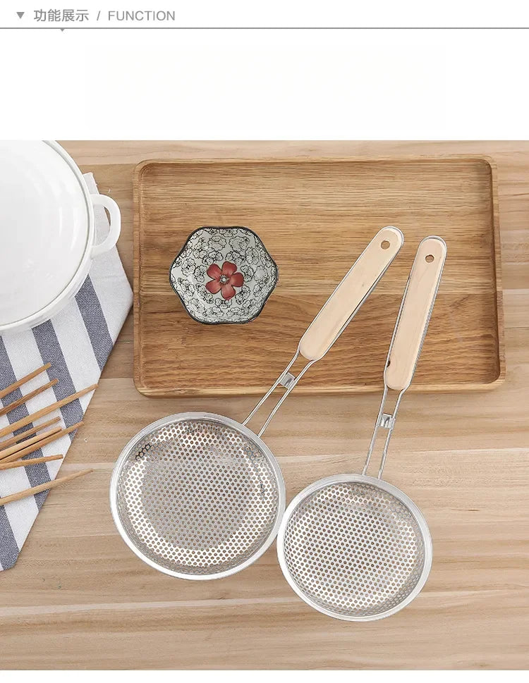 Stainless Steel Egg Beater & Skimmer Spoon Set