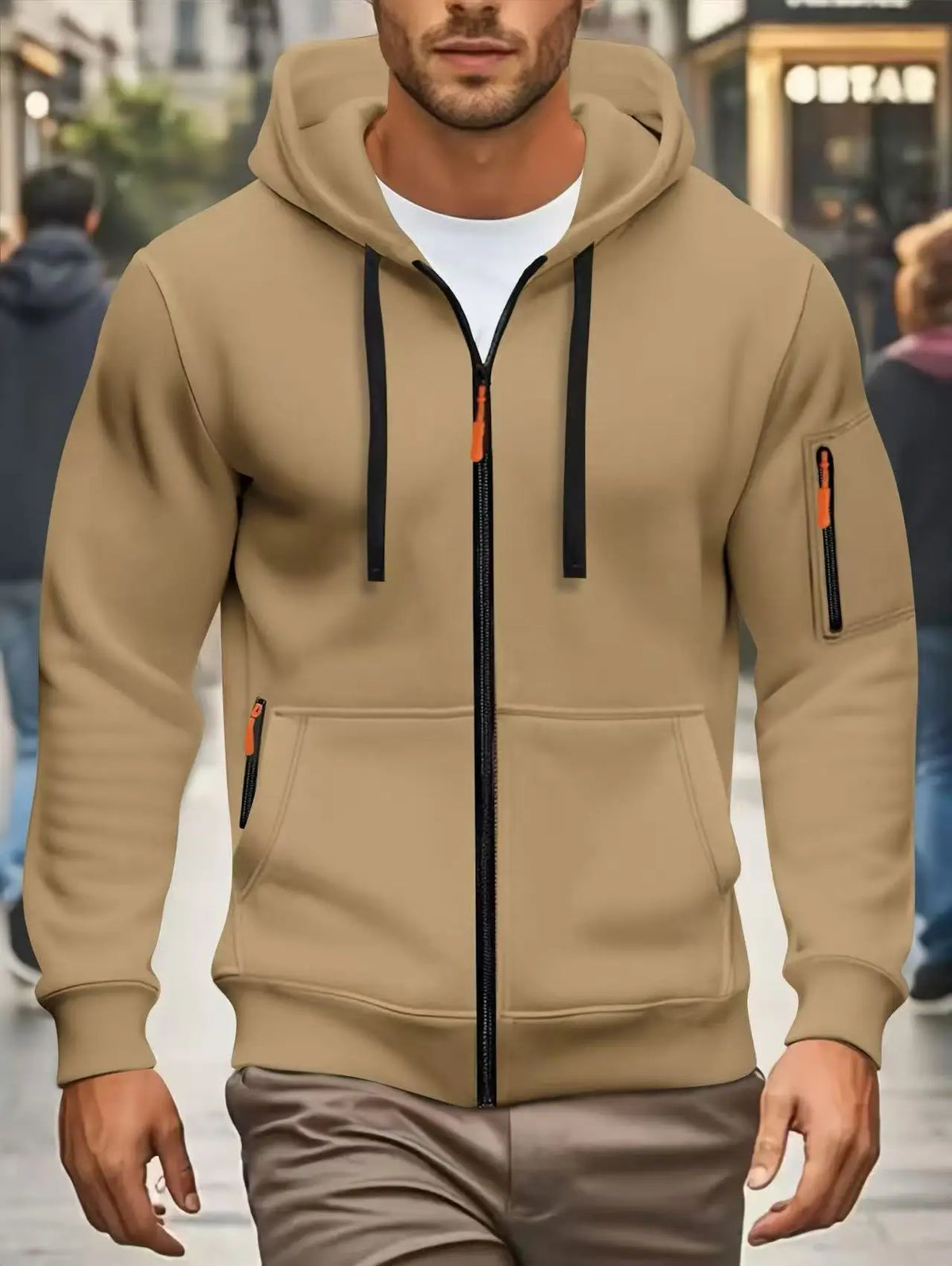 Men's Pocket Zip Hoodie – Winter