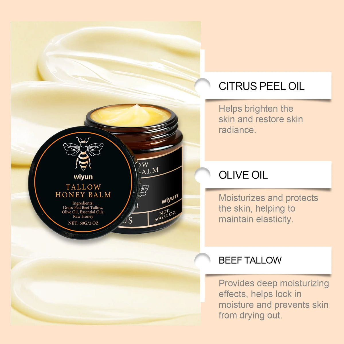 Tallow Honey Balm – Face & Body