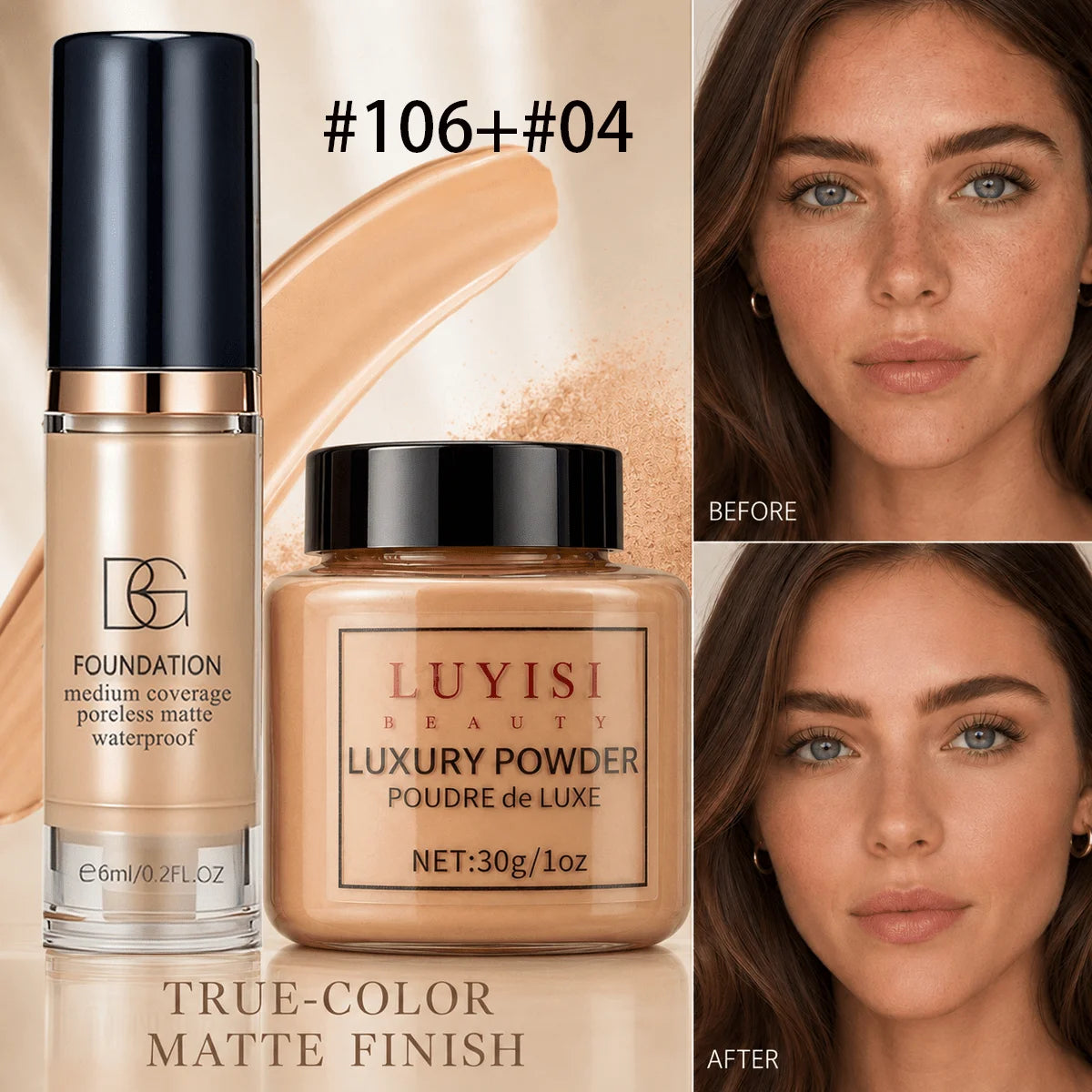 Matte Loose Powder & Foundation Set