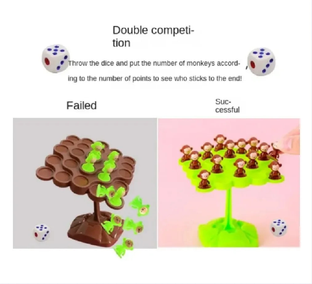 Monkey Balance Tree Game – Kids Balance & Logic Board Game for Ages 3–12