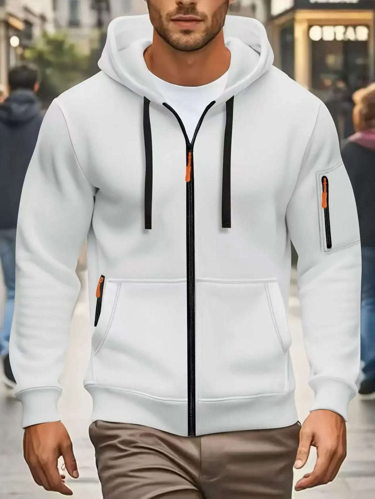Men's Pocket Zip Hoodie – Winter