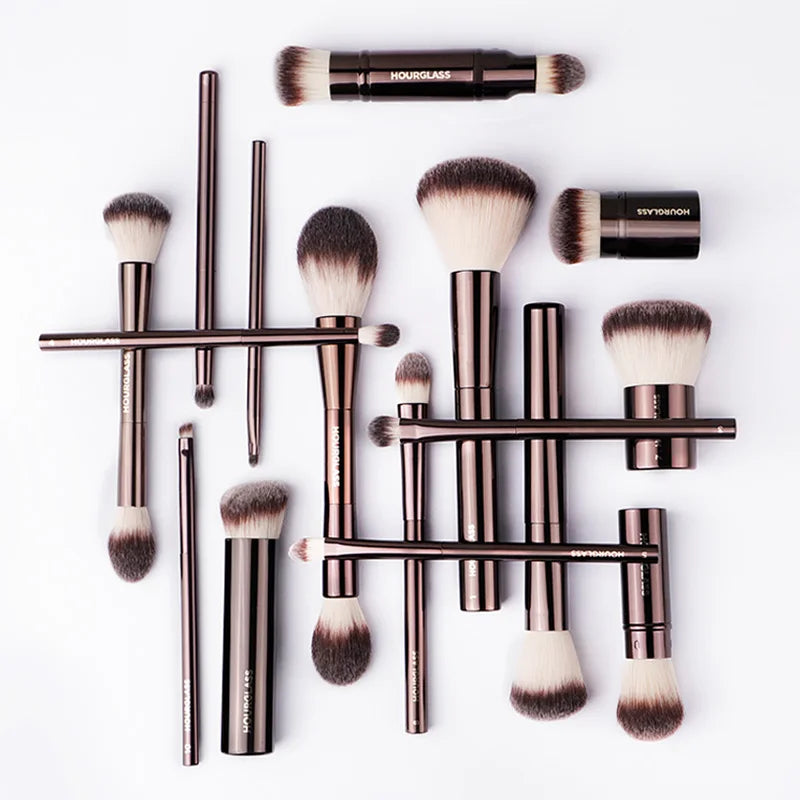Hourglass Makeup Brush Set – Powder, Foundation, Concealer, Blush, Bronzer & Eyeshadow