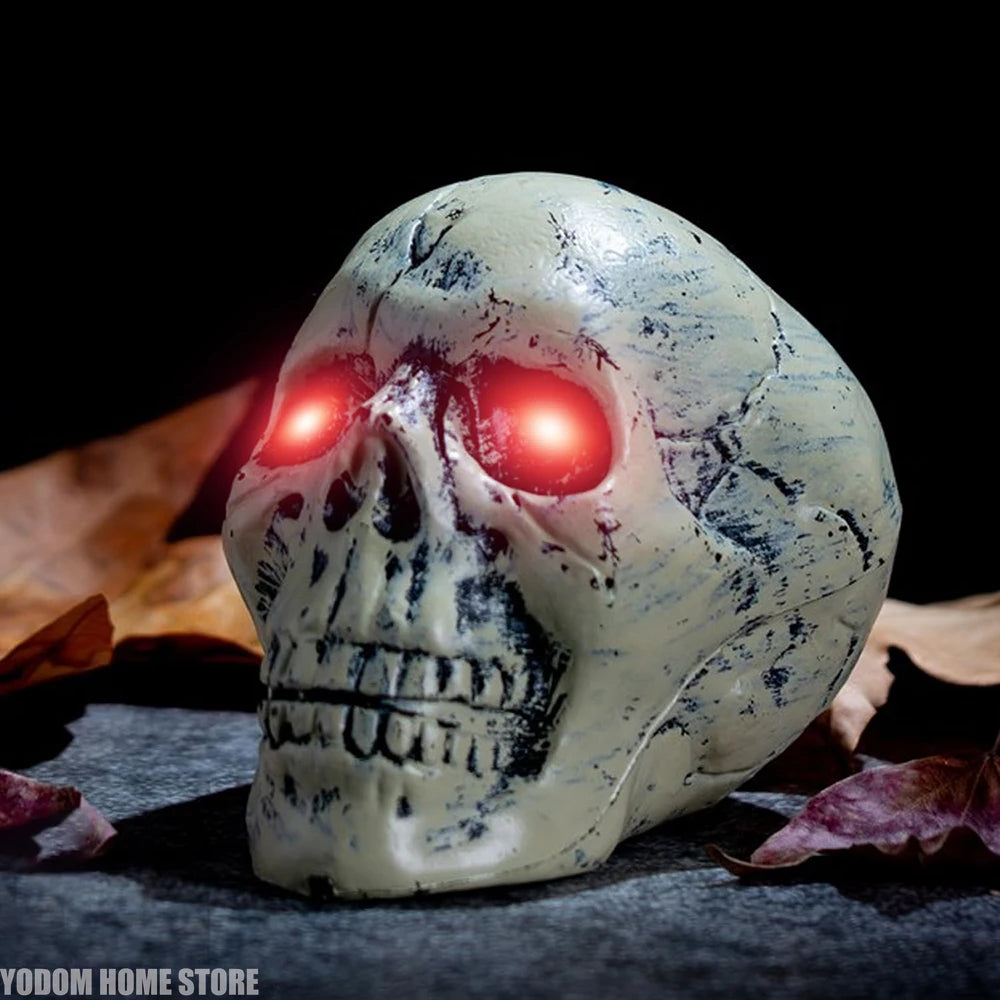 Halloween LED Glowing Eyes with Auto Timer – 2pc Light-Up DIY Eyes for Masks, Pumpkins, Skulls & Outdoor Props