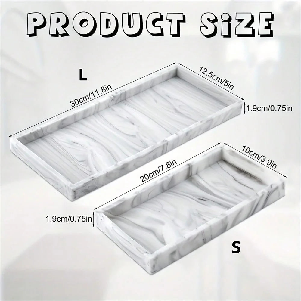 Alternate view of soft silicone bathroom jewelry tray.