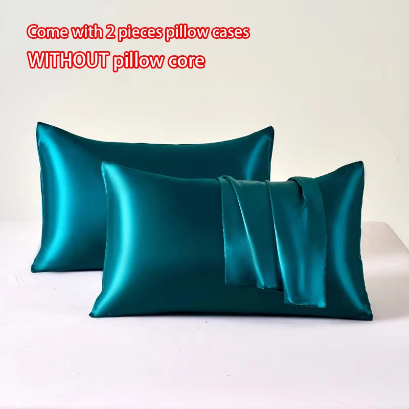 Cooling Satin Pillowcase Set - Smooth & Breathable (2-Pack)