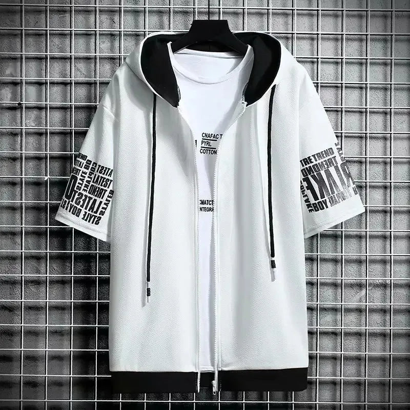 Men's Cartoon Zip Hoodie – Summer