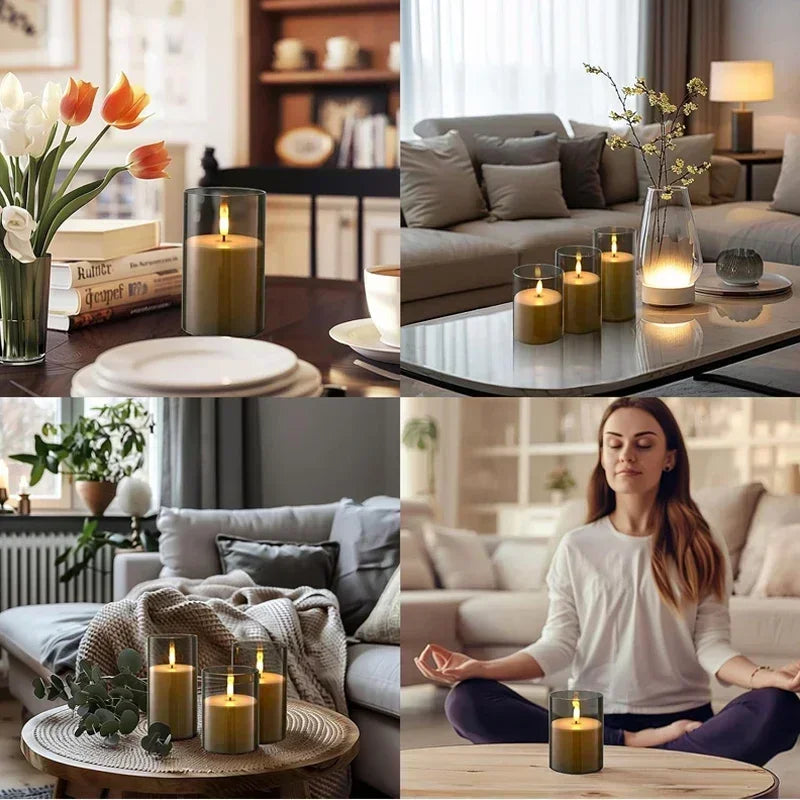 Flameless LED Candle Set with Remote & Timer