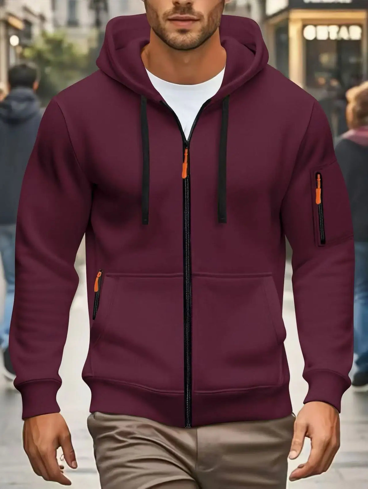 Men's Pocket Zip Hoodie – Winter