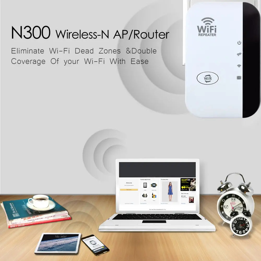 FENVI 300Mbps WiFi Range Extender & Signal Booster