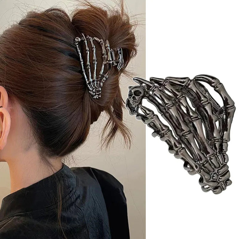 Gothic Spider Hair Claw Clips – Strong Hold Metal Shark Clamps for Halloween, Punk & Everyday Styling (24 Styles)
