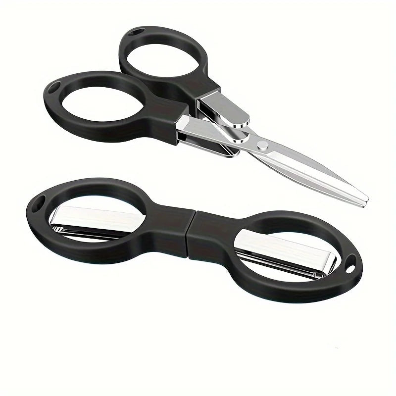 Folding Retractable Stainless Steel Scissors – Portable Travel & Everyday Craft Scissors in Rose Gold, Silver, Gold or Black
