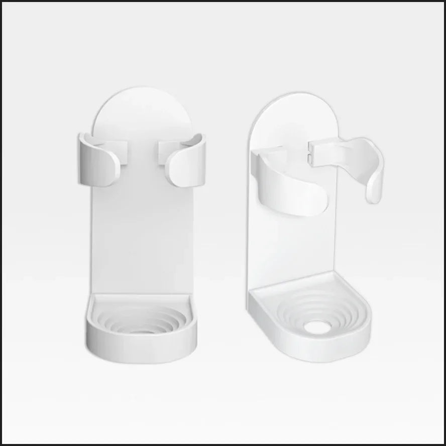 1Pcs Self Adhesive Razor Holder Punch-Free Wall Mounted Shaver Organizer Traceless Storage Rack for Toothbrush & Electric Shaver