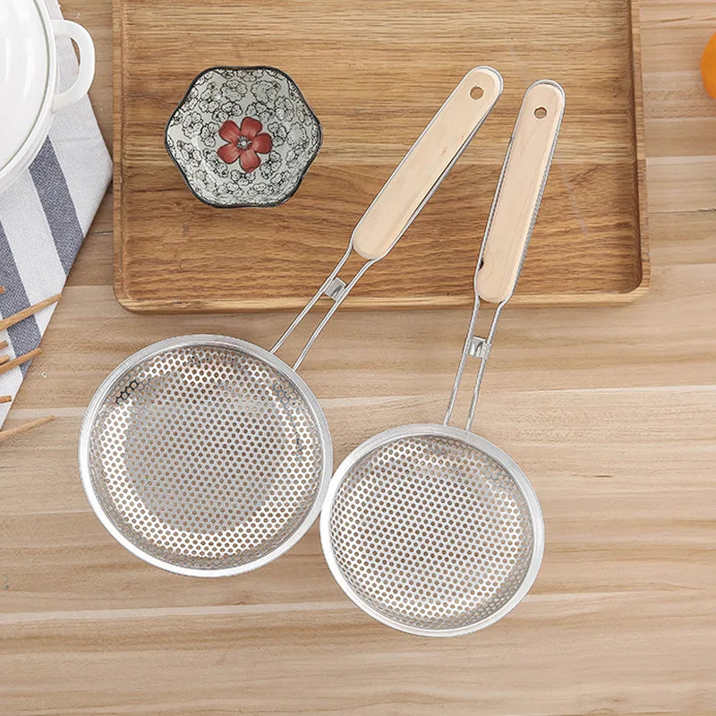 Stainless Steel Egg Beater & Skimmer Spoon Set