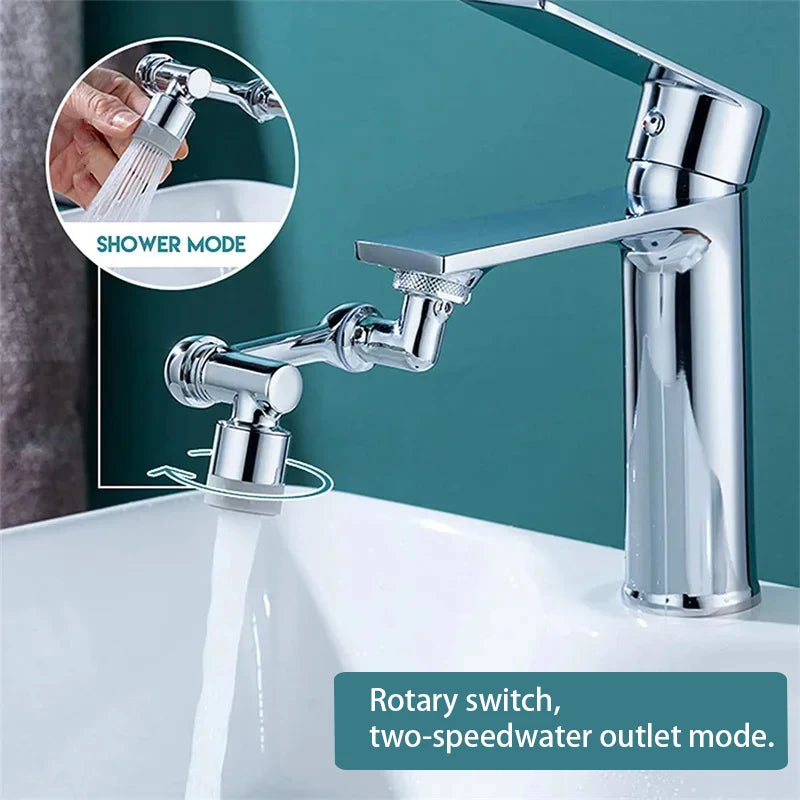 Faucet Extender Robotic Arm 1080° Rotating Universal Faucet Head Swivel Faucet For Kitchen Bathroom Sink