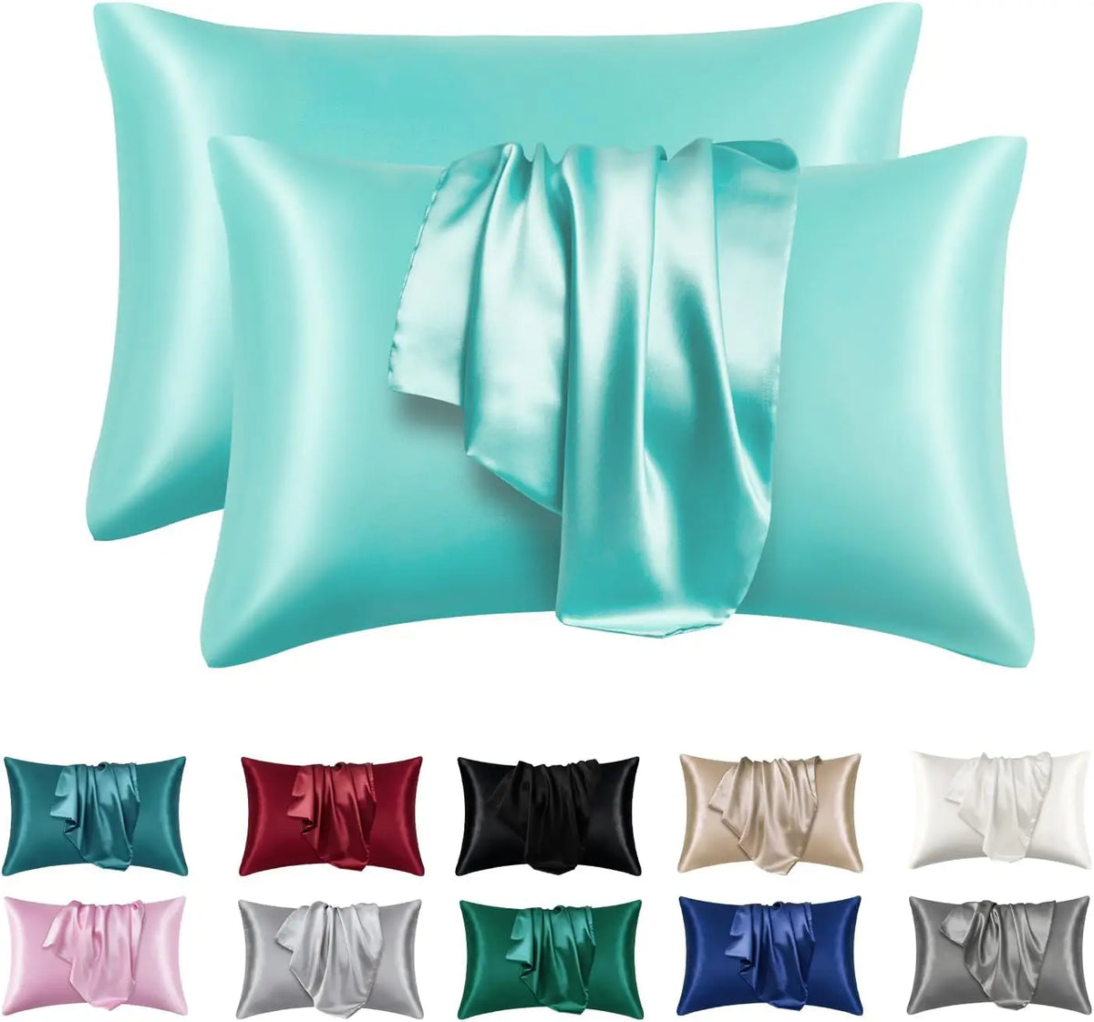 Satin Silk Pillowcase 2-Pack – Soft