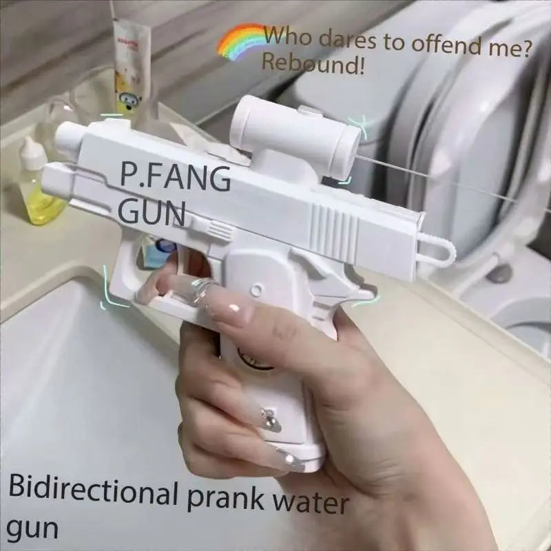 Double-Sided Reverse Water Gun – Prank Squirt Pistol for Pool, Beach & Summer Fun
