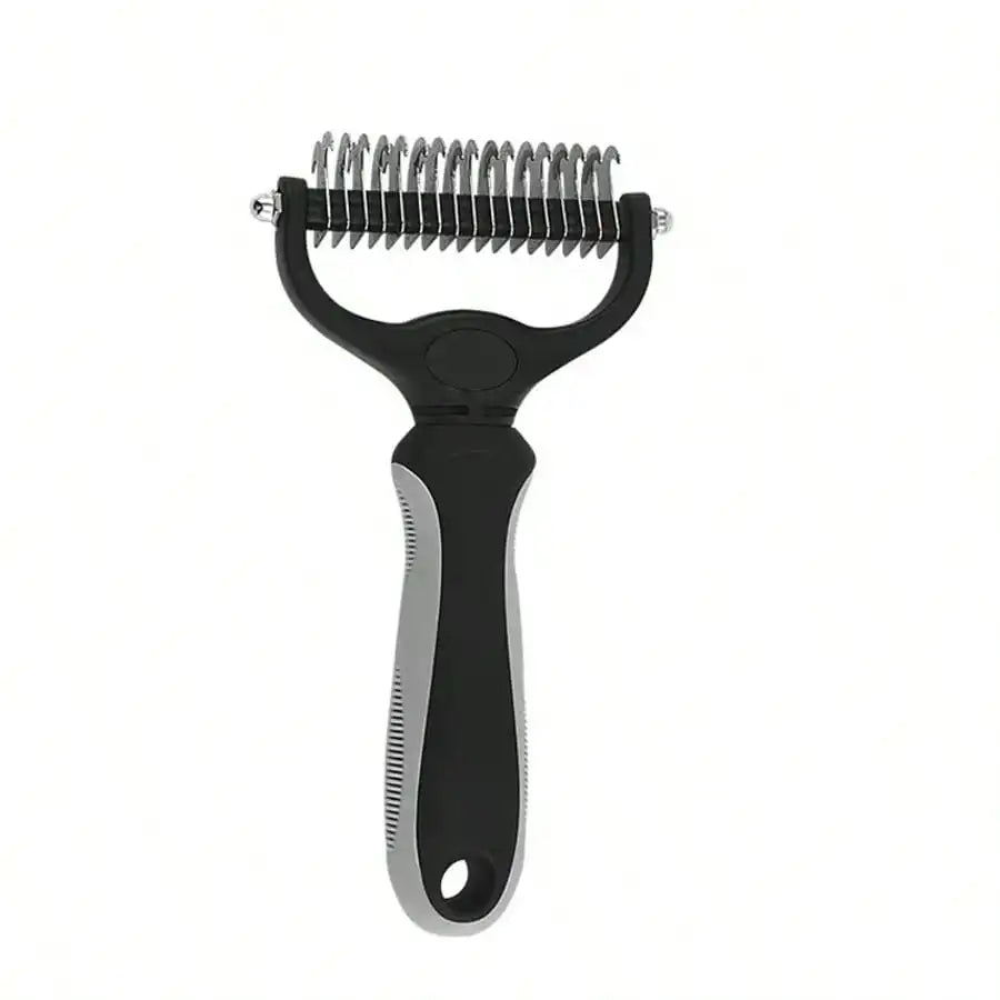 Pet Detangling Comb & Thinning Brush – Double-Sided Stainless Steel Grooming Tool for Cats & Dogs