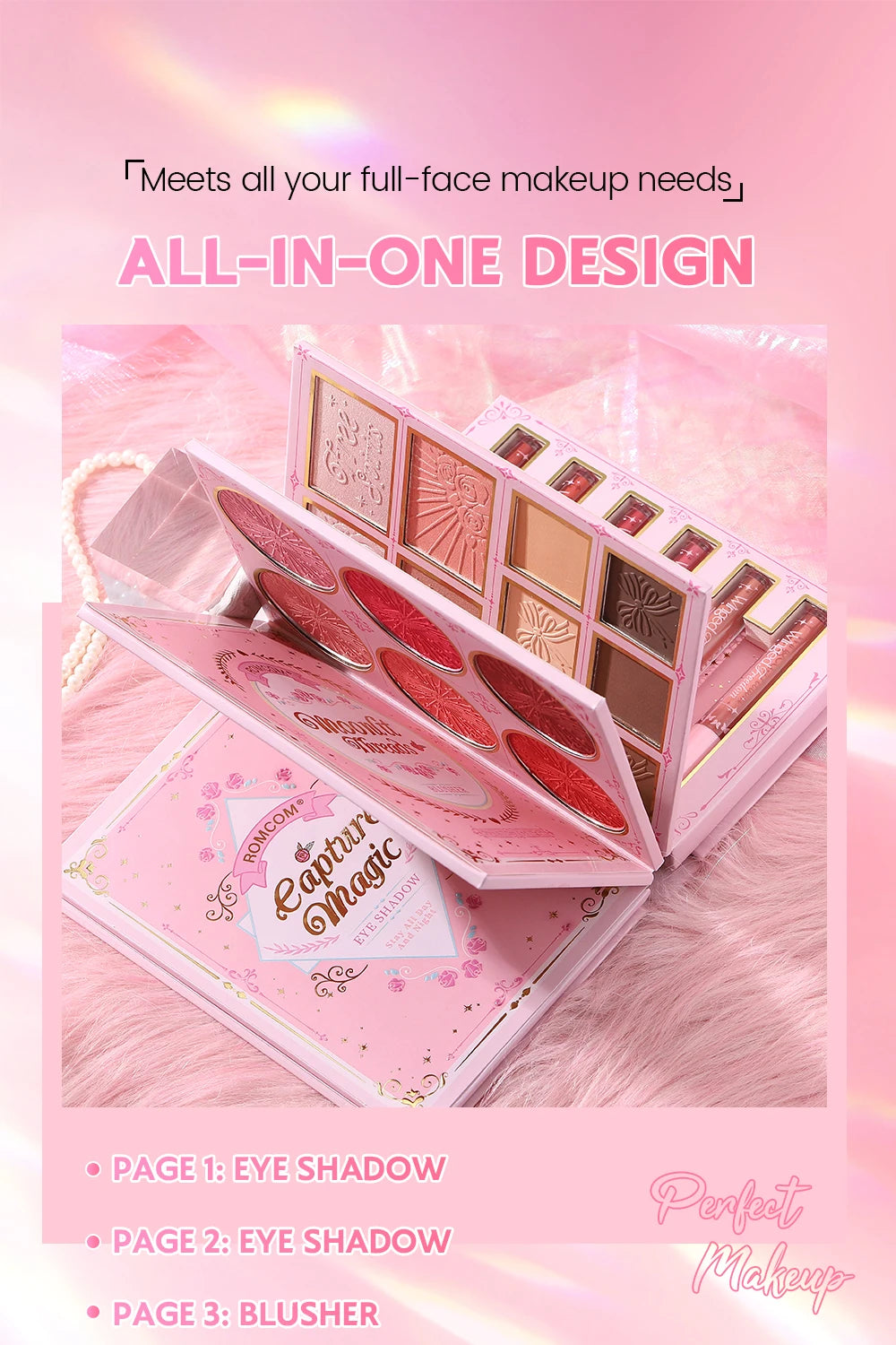 5-Layer All-in-One Makeup Book Palette – Complete Face & Eye Kit