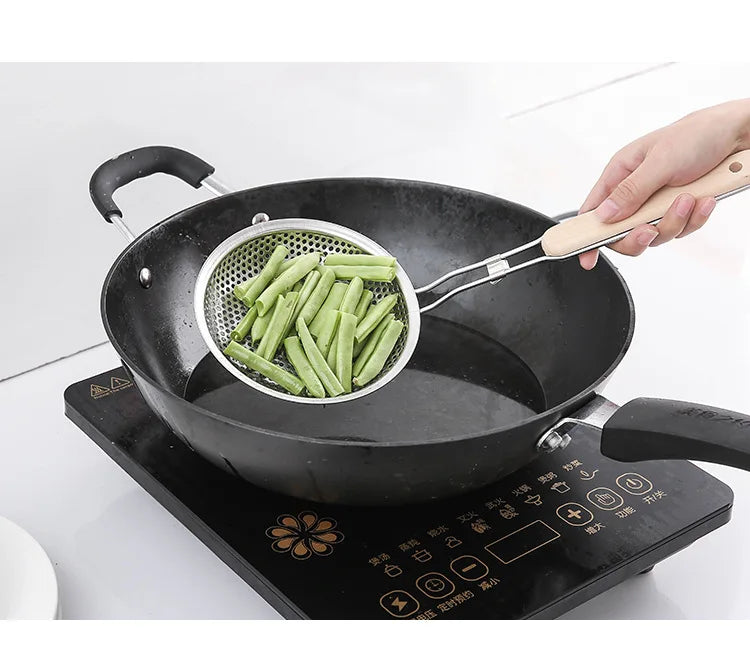 Stainless Steel Egg Beater & Skimmer Spoon Set