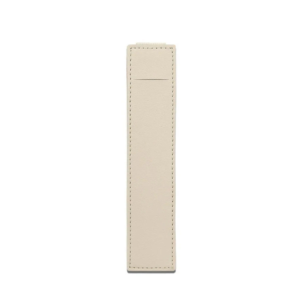 PU Leather Pen Case with Elastic Buckle – Slim Portable Pencil Pouch for School, Office & Meetings (Single or Wide Style, 6 Colours)