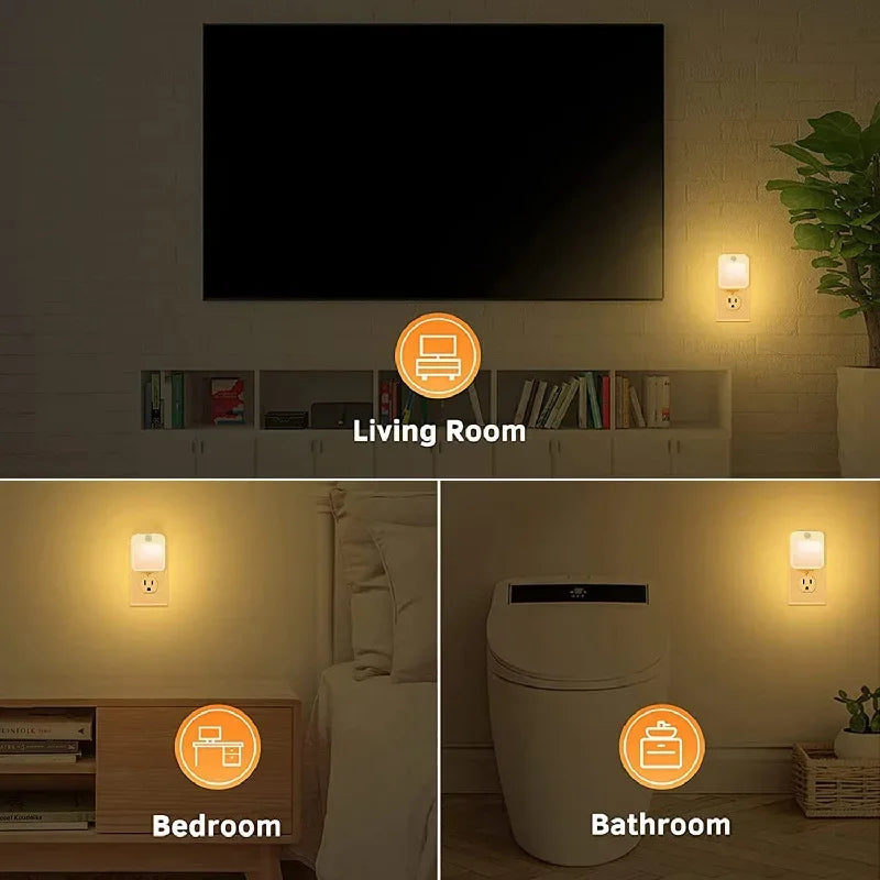 Motion Sensor LED Night Light – Plug-In
