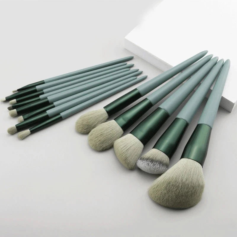 13-Piece Makeup Brush Set – Eye Shadow, Foundation & Blending Brushes
