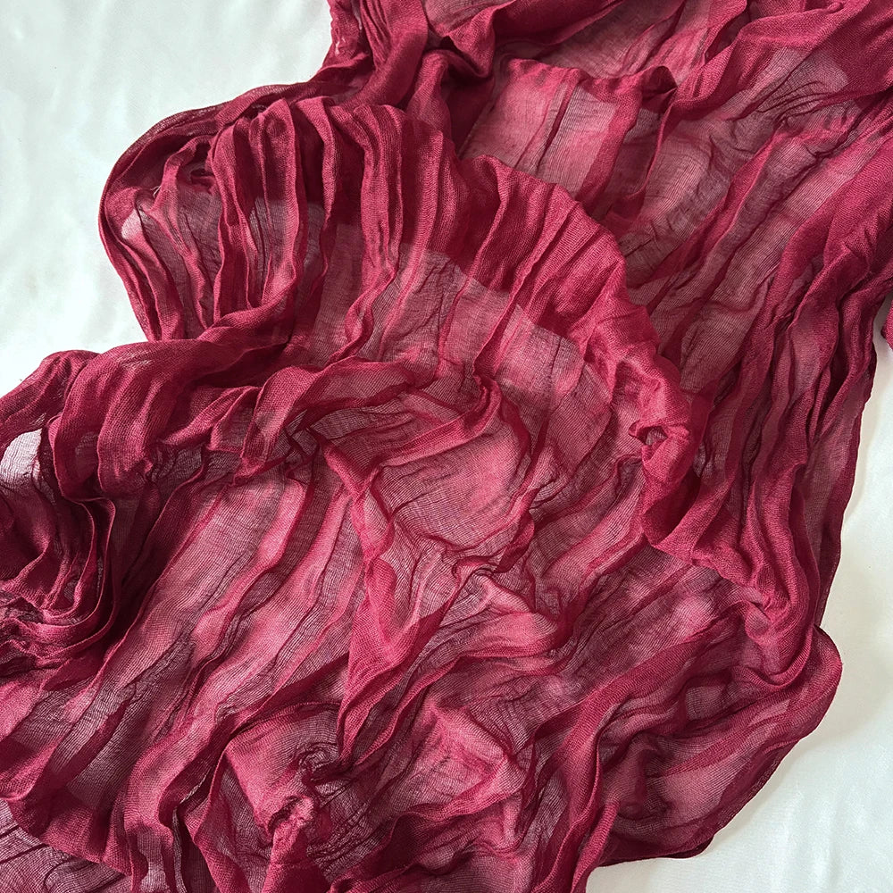 Wrinkle Cheesecloth Table Runner - Wedding & Holiday Decor