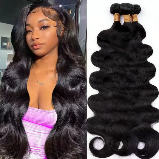 Brazilian Body Wave Human Hair Bundles – 12A Remy Virgin Hair, 10–42 Inches