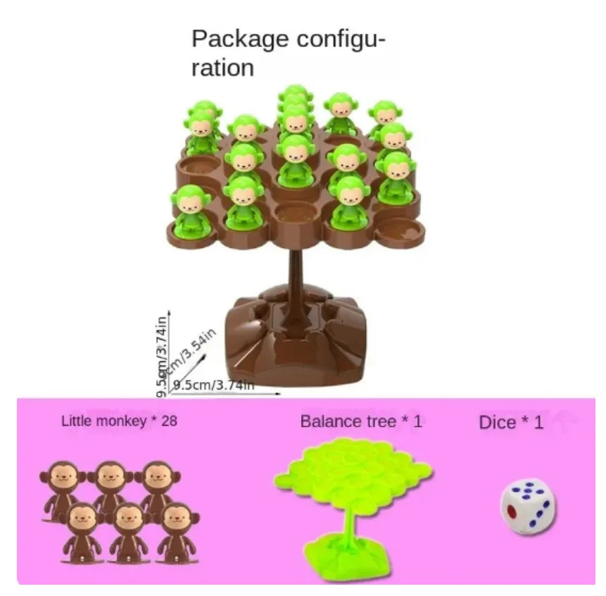 Monkey Balance Tree Game – Kids Balance & Logic Board Game for Ages 3–12