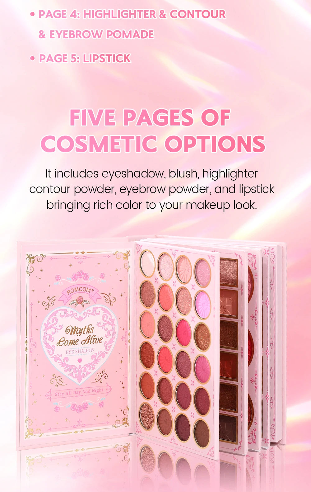 5-Layer All-in-One Makeup Book Palette – Complete Face & Eye Kit