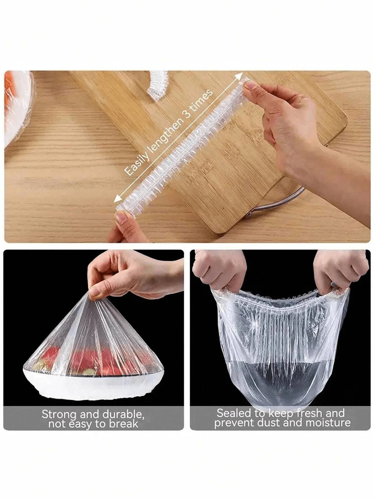 100Pcs Food Covers For Refrigerator Fresh-keeping Disposable Kitchen Plate Dustproof Cover Reusable Elastic Food Bowl Lid New