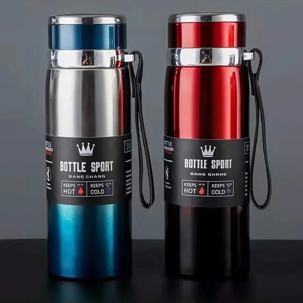 1L Thermal Water Bottle Keep Cold and Hot Water Bottle Thermos for Water Tea Coffee Vacuum Flasks Stainless Steel Thermos Bot