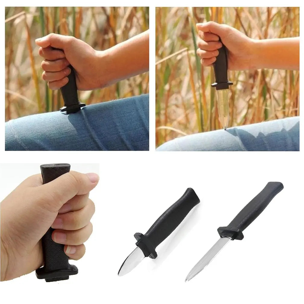 Plastic Retractable Trick Dagger – Disappearing Blade Prank Prop for Halloween Costumes & Party Fun (Ages 14+)