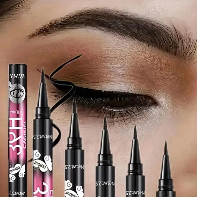 12 PCS Hot Make Up Ultimate Black Liquid Eyeliner Long-lasting Waterproof Eye Liner Pencil Pen Nice Makeup Cosmetic Beauty To