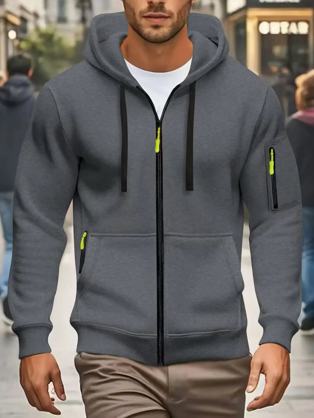 Men's Pocket Zip Hoodie – Winter