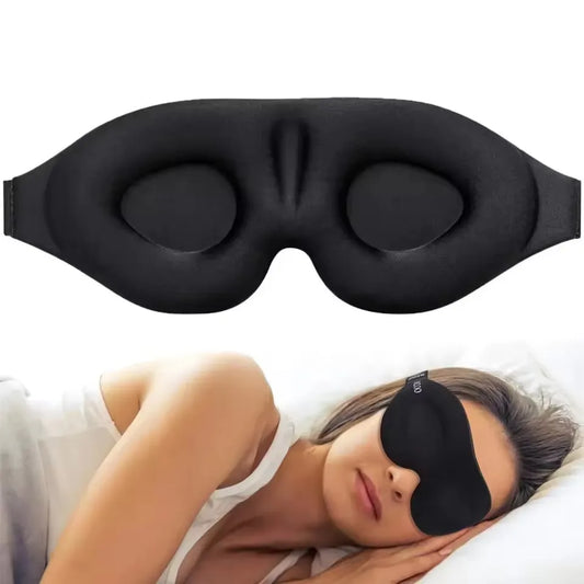 3D Contoured Sleep Eye Mask – Concave Molded Night Blindfold for Women & Men | Total Light Block