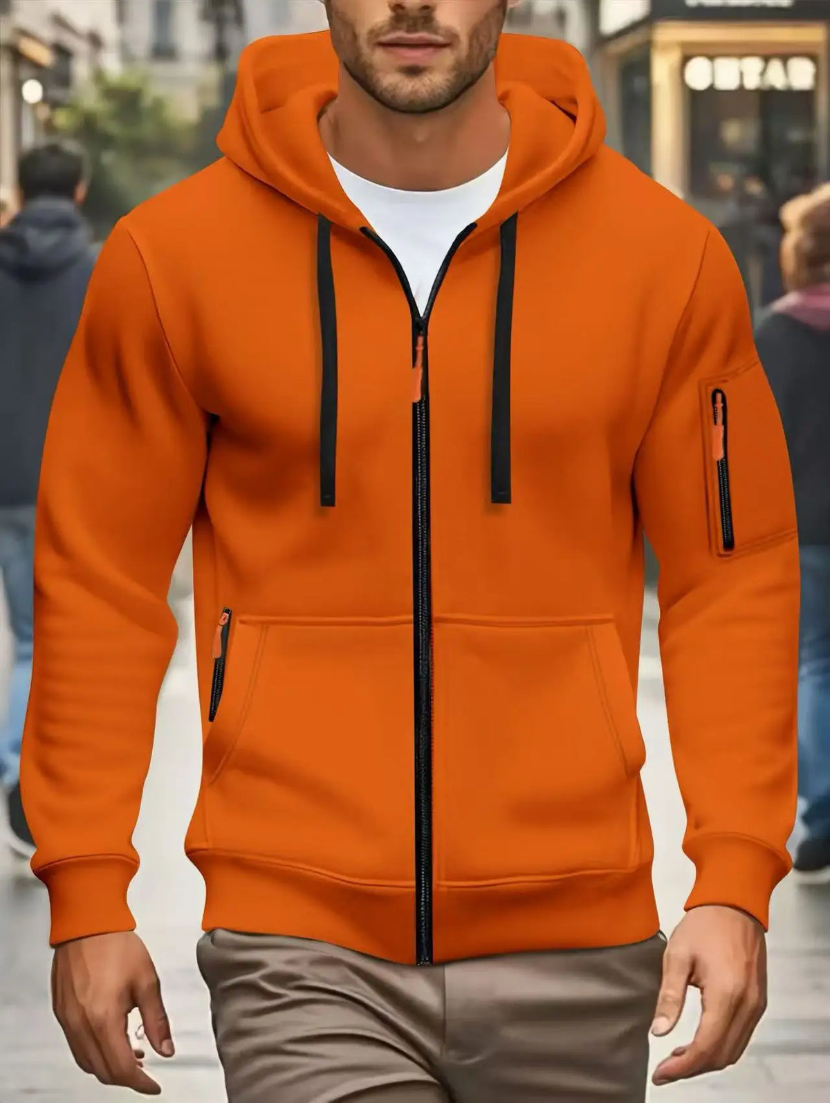 Men's Pocket Zip Hoodie – Winter