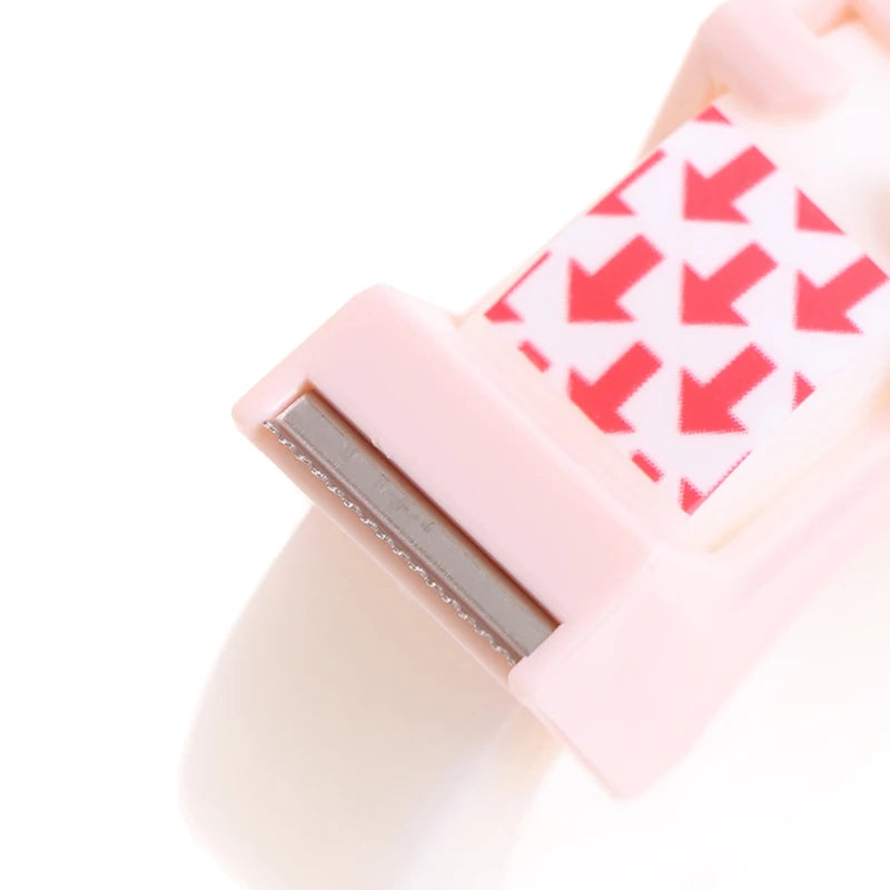Plastic Correction Tape Dispenser with Built-In Cutter – Writable Invisible Adhesive Tape for School, Office & Stationery (Colour May Vary)