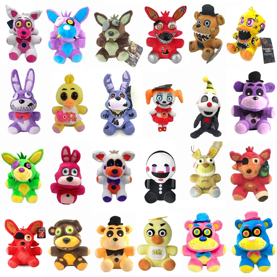 New 18 CM FNAF Freddy's Plush Toy Stuffed & Plush Animals Bear Rabbit Game Fnaf Plush Toys Birthday Christmas For Kids Toy Gi