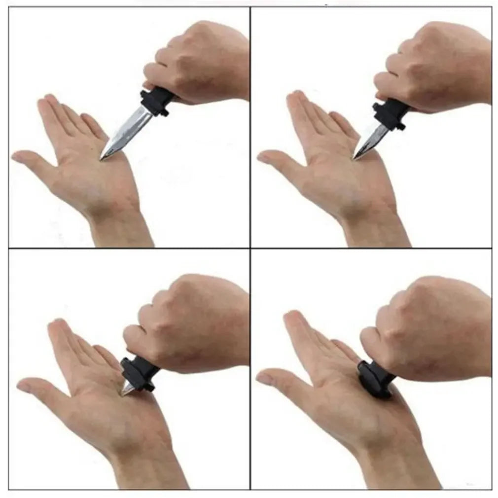 Plastic Retractable Trick Dagger – Disappearing Blade Prank Prop for Halloween Costumes & Party Fun (Ages 14+)