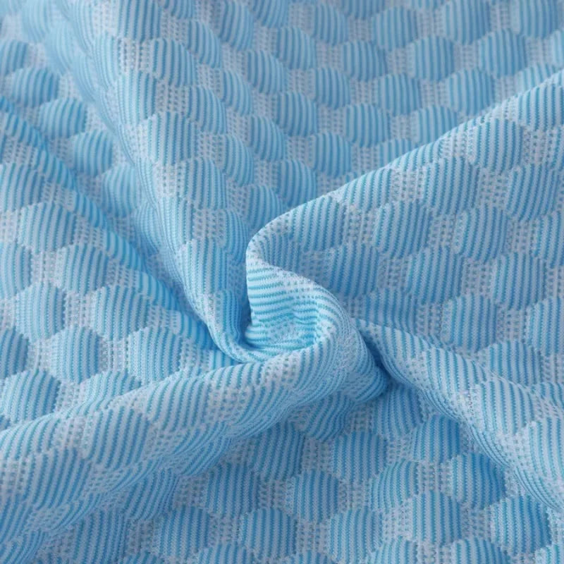 Summer Cooling Pillowcase Solid Color Ice Bean Bean Pillowcase Cool Feeling Air Conditioning Cover Washable (No Pillow) 48x74