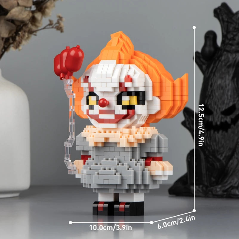 Halloween Horror Building Block Assembly Set – Death, Clown & Haunted Scene Models