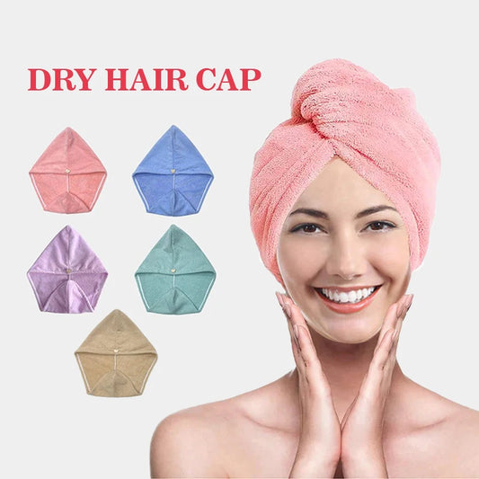 Microfiber Hair Towel Turban - Quick-Dry Hair Wrap